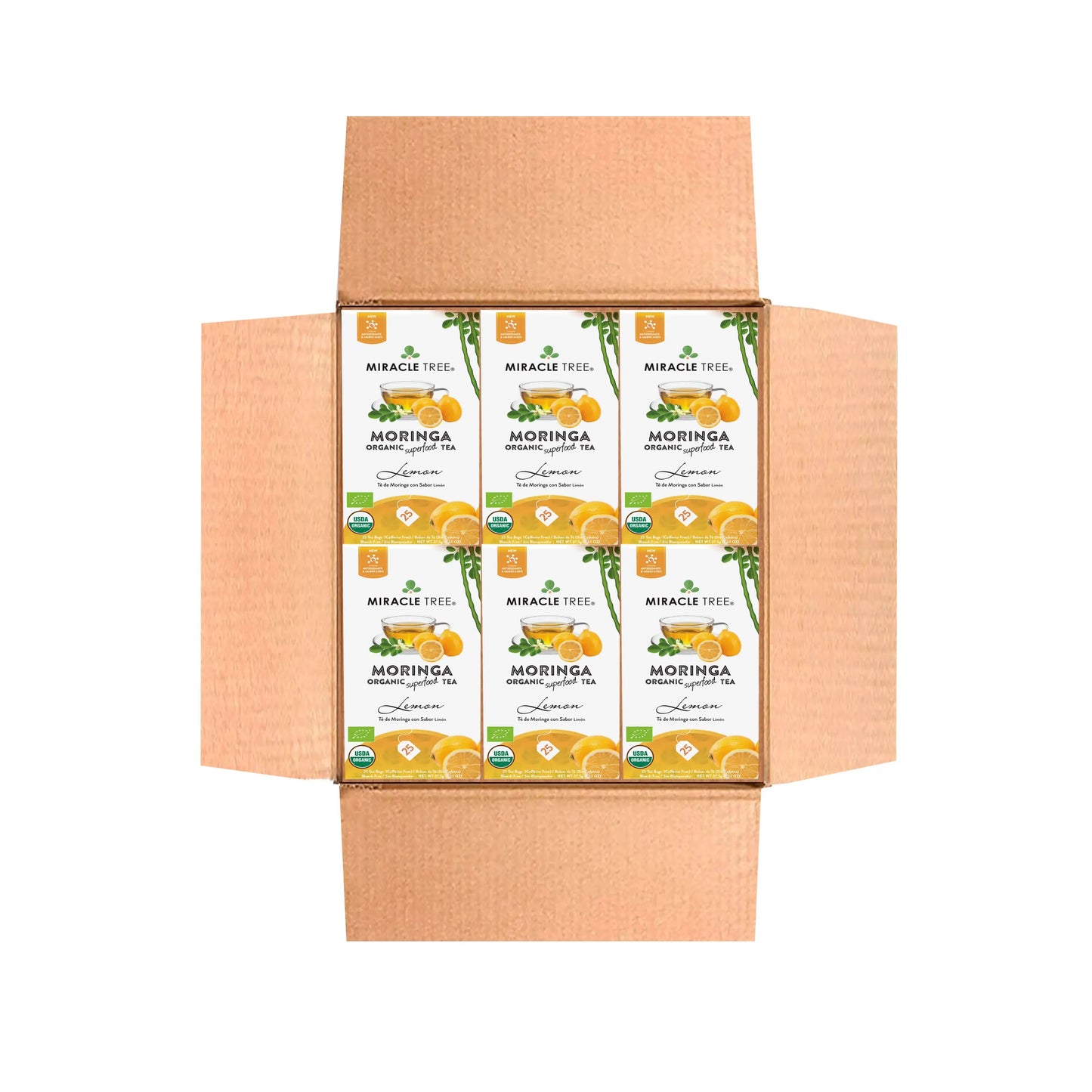 Organic Moringa Tea - Lemon - Caffeine-Free Herbal Tea