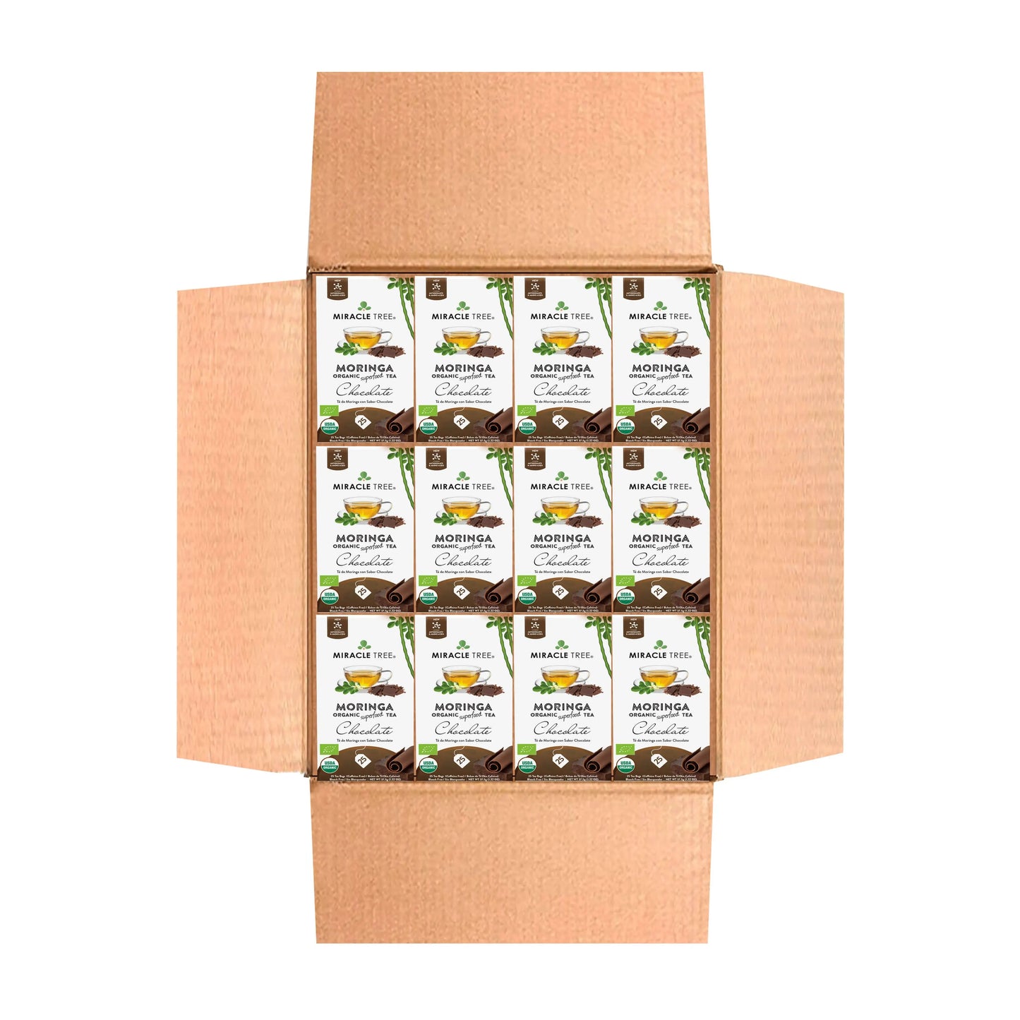 Organic Moringa Tea - Chocolate - Caffeine-Free Herbal Tea-7