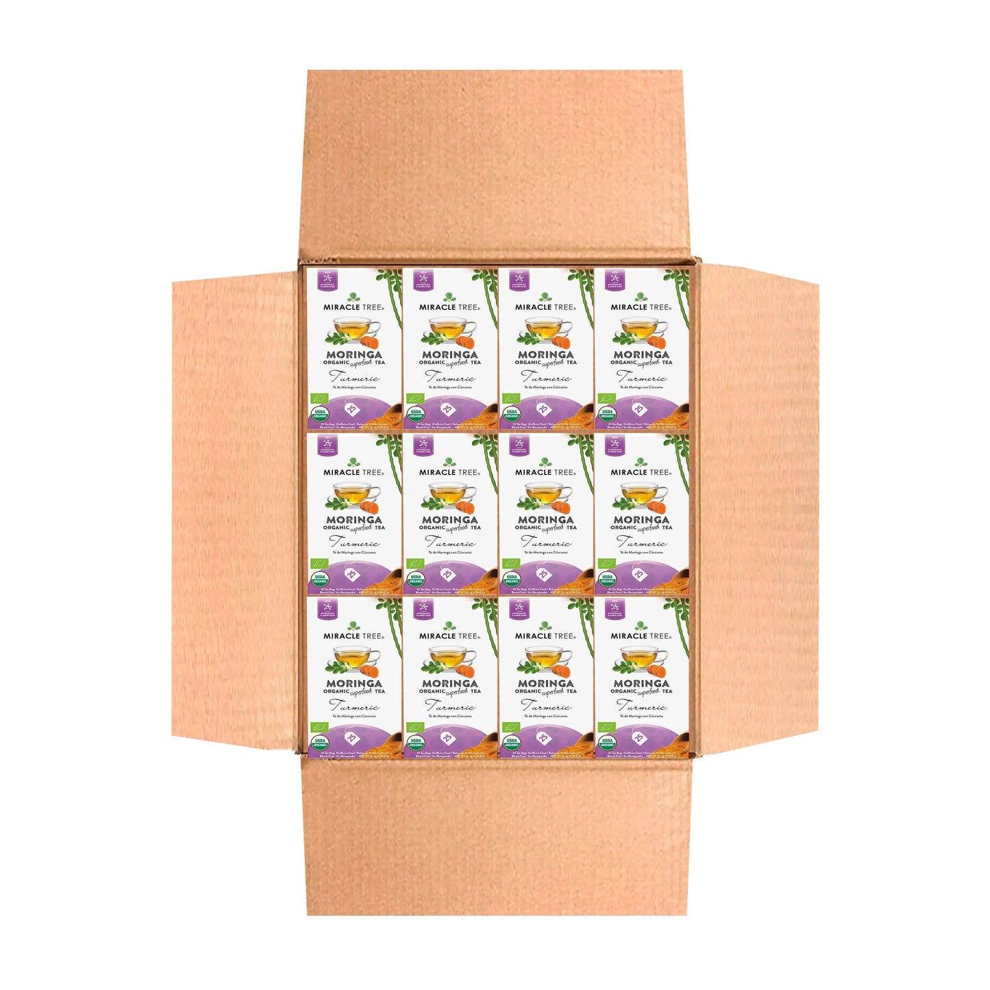 Organic Moringa Tea - Turmeric - Caffeine-Free Herbal Tea-7