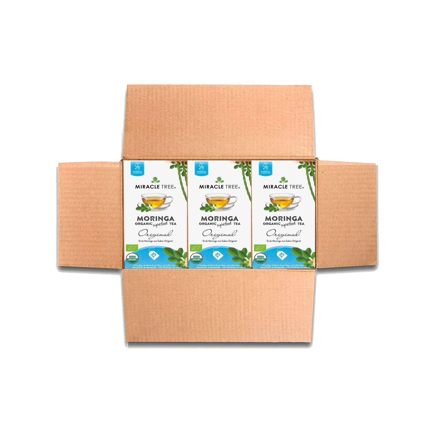 Organic Moringa Tea - Original - Caffeine-Free Herbal Tea-5