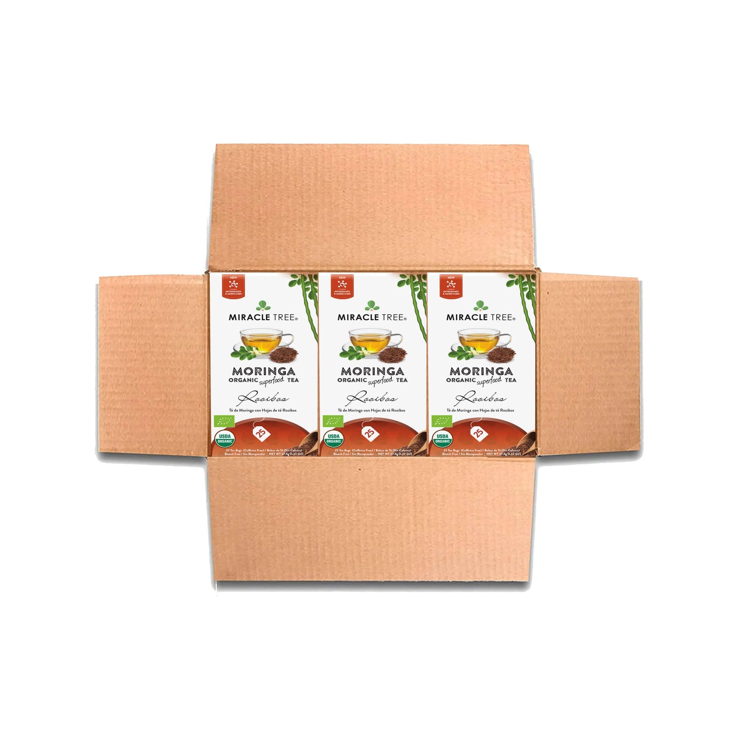 Organic Moringa Tea - Rooibos - Caffeine-Free Herbal Tea-5