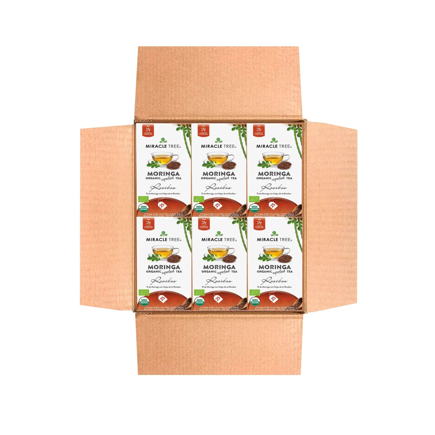 Organic Moringa Tea - Rooibos - Caffeine-Free Herbal Tea-6
