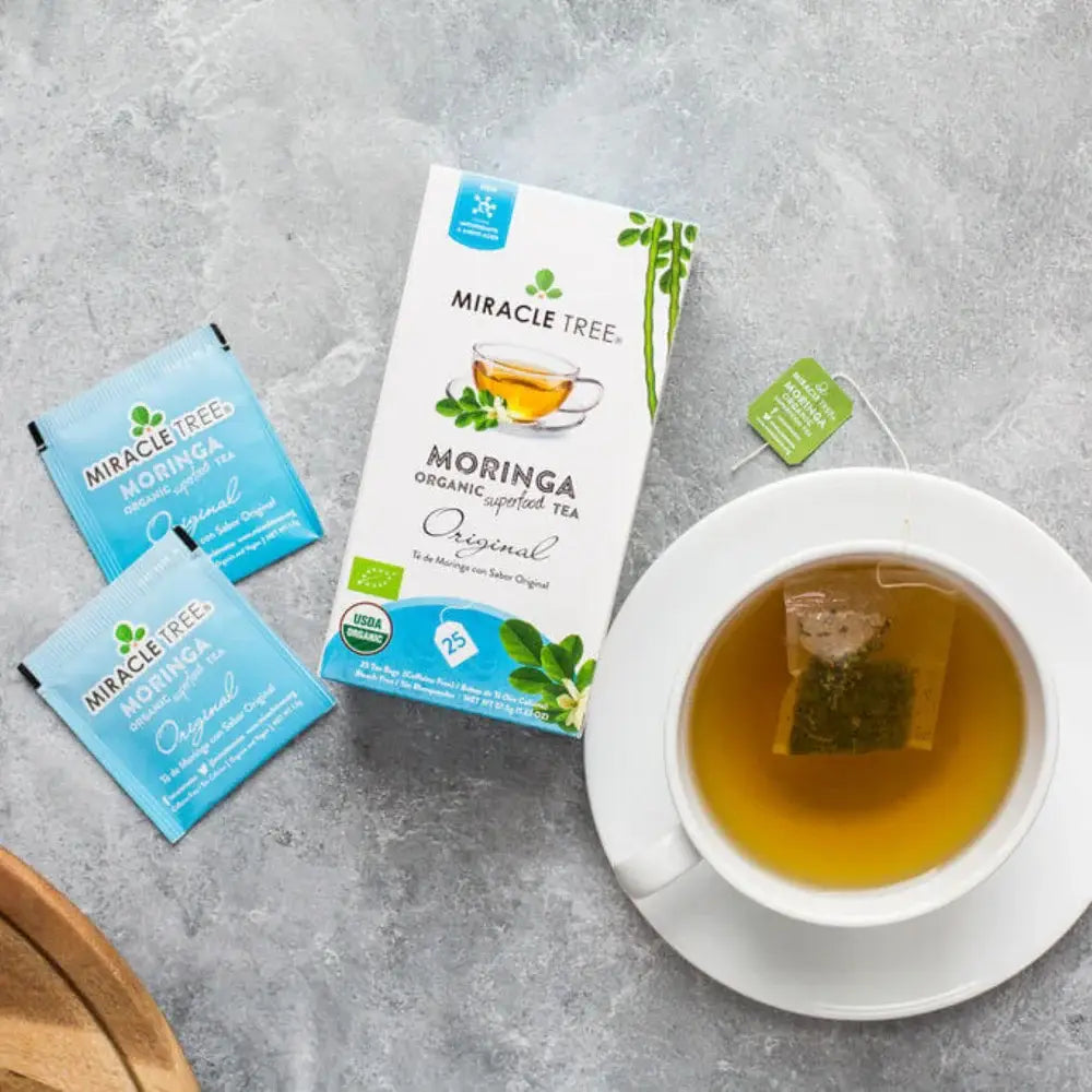 Organic Moringa Tea - Original - Caffeine-Free Herbal Tea-2