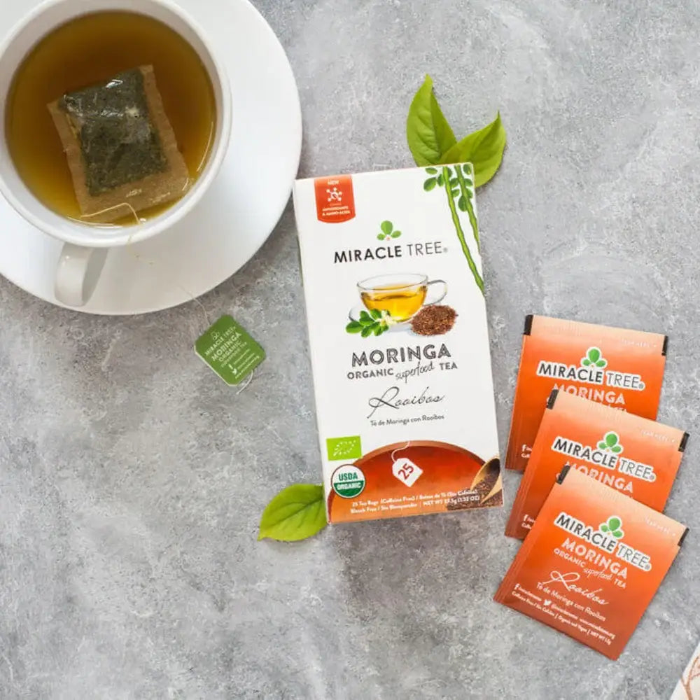 Organic Moringa Tea - Rooibos - Caffeine-Free Herbal Tea-2