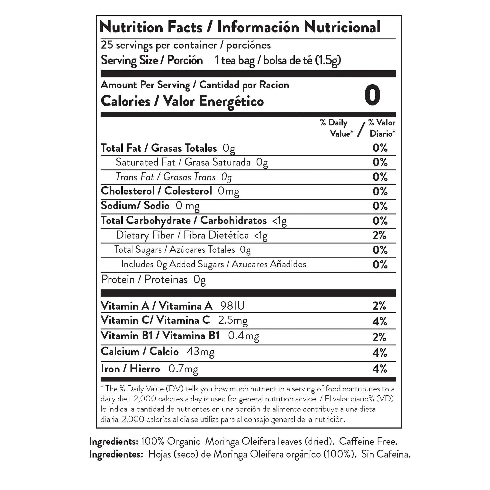 Organic Moringa Tea - Original - Caffeine-Free Herbal Tea-4